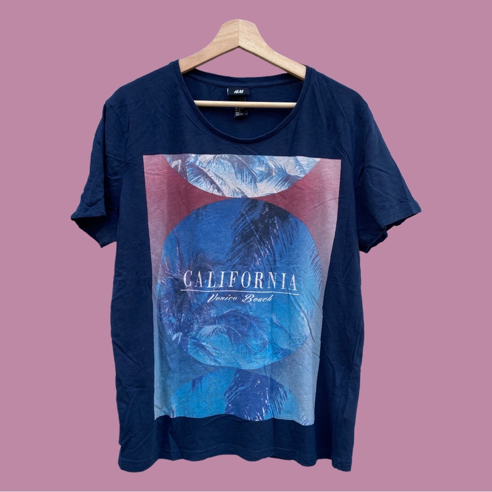 navy blue graphic tee